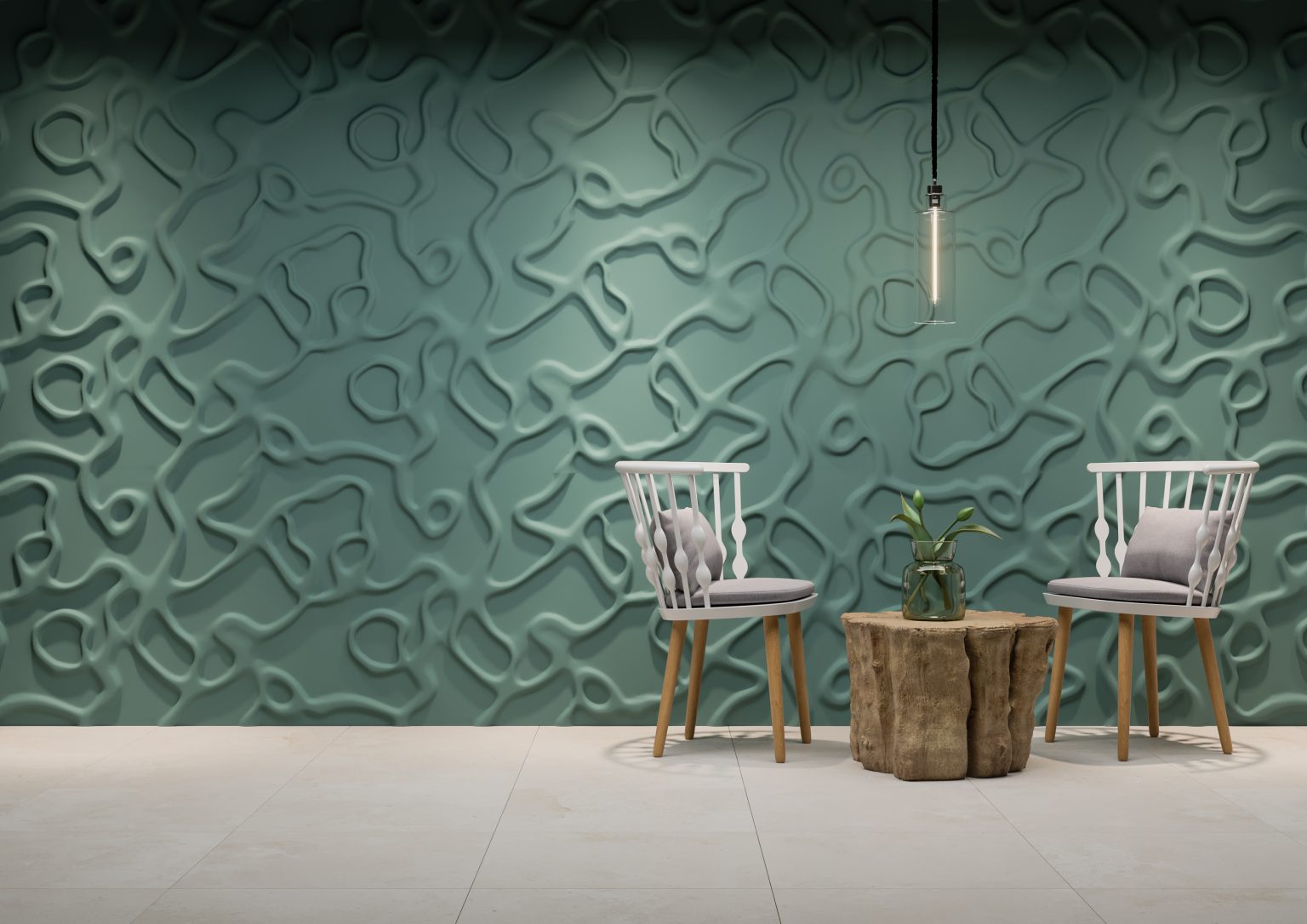 My-Space 3D decorative gypsum lamella panels, available in different textures and patterns, perfect for adding depth and elegance to your walls.
